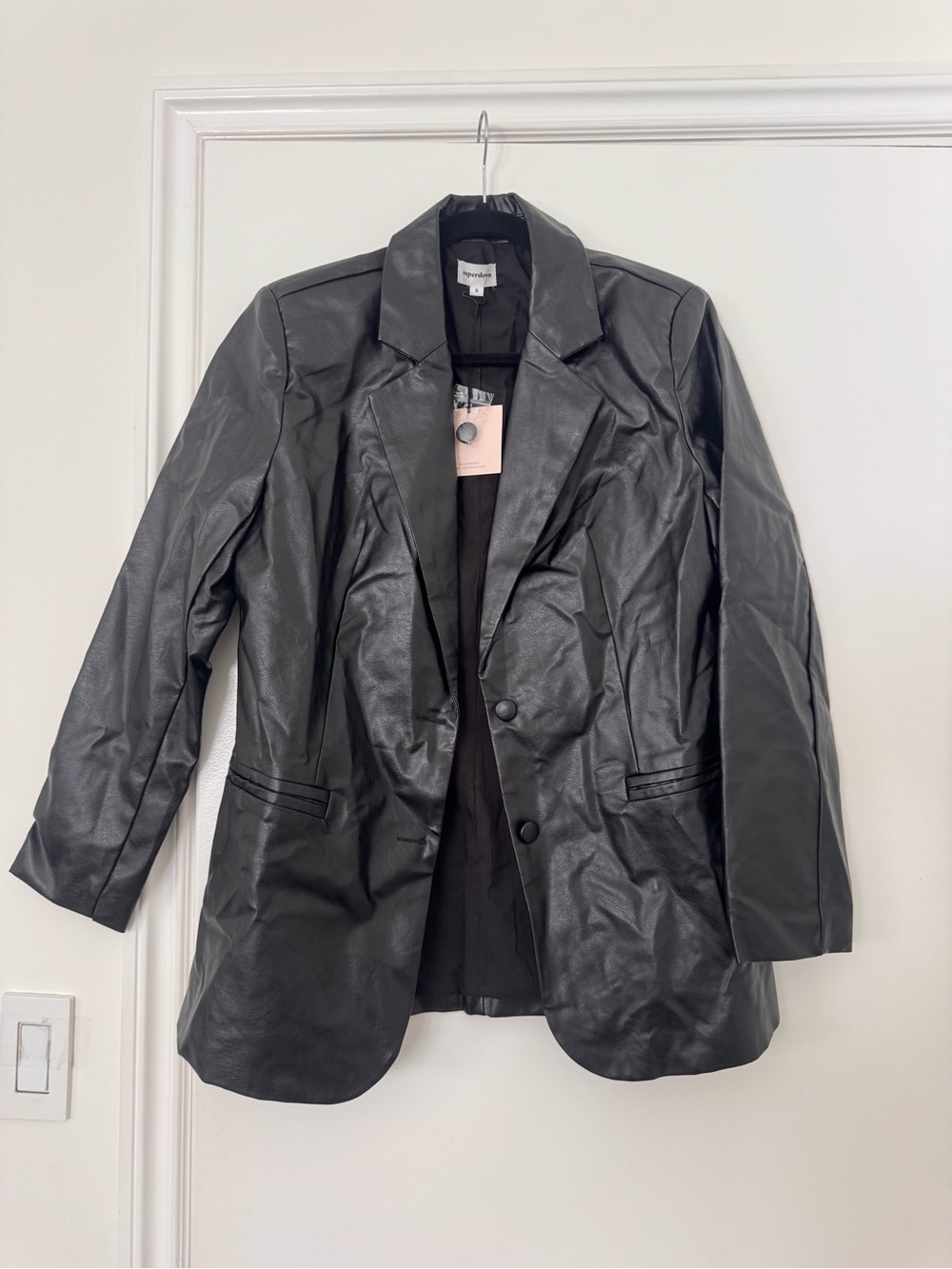 Superdown leather blazer
